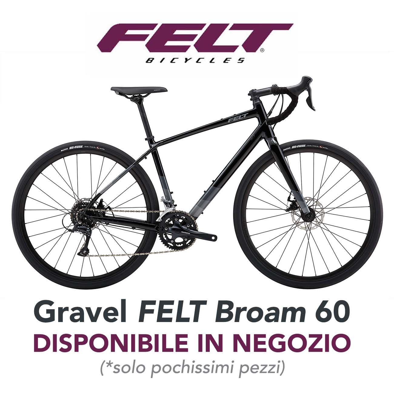 Felt Broam 60 schwarz